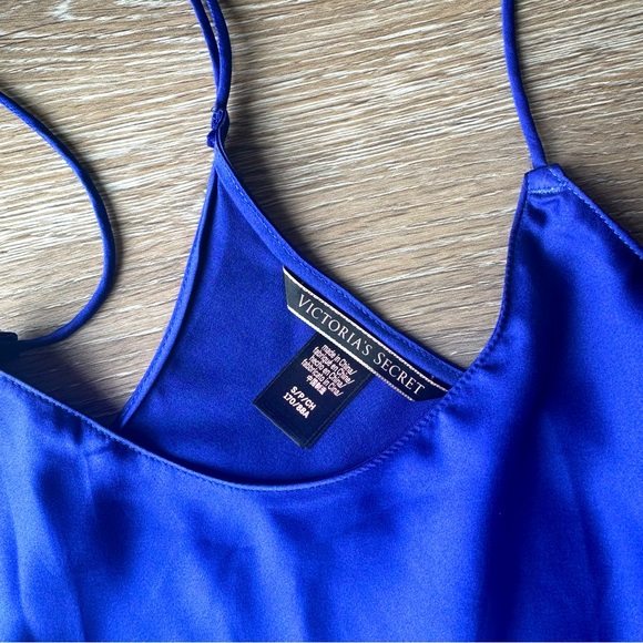 Victoria’s Secret Luxe Blue Slip Dress Lingerie - Picture 3 of 4